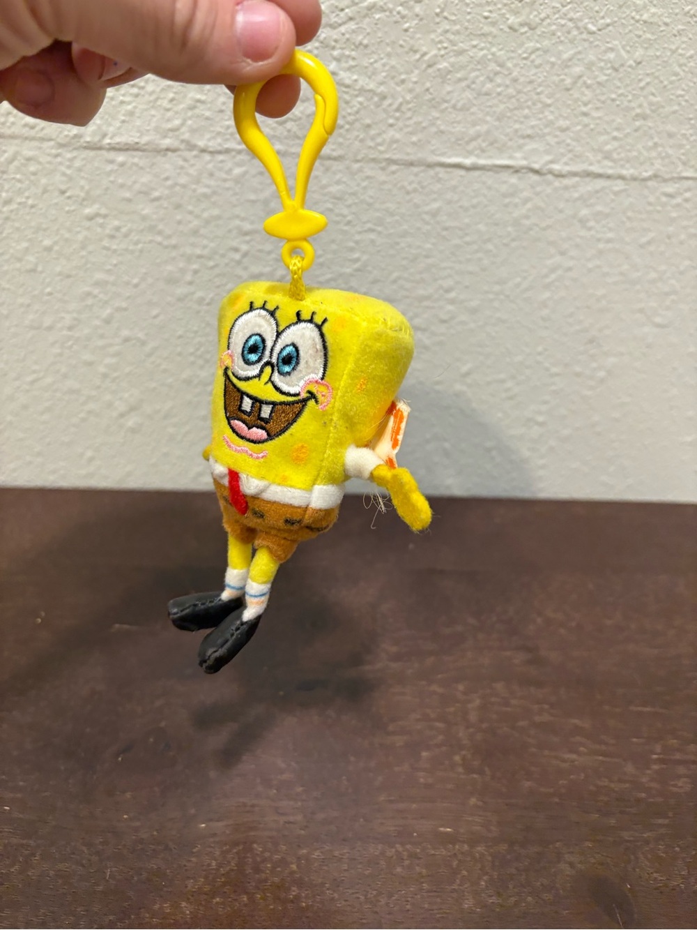 SpongeBob SquarePants Yellow Plush Key Clip - Kids Toy